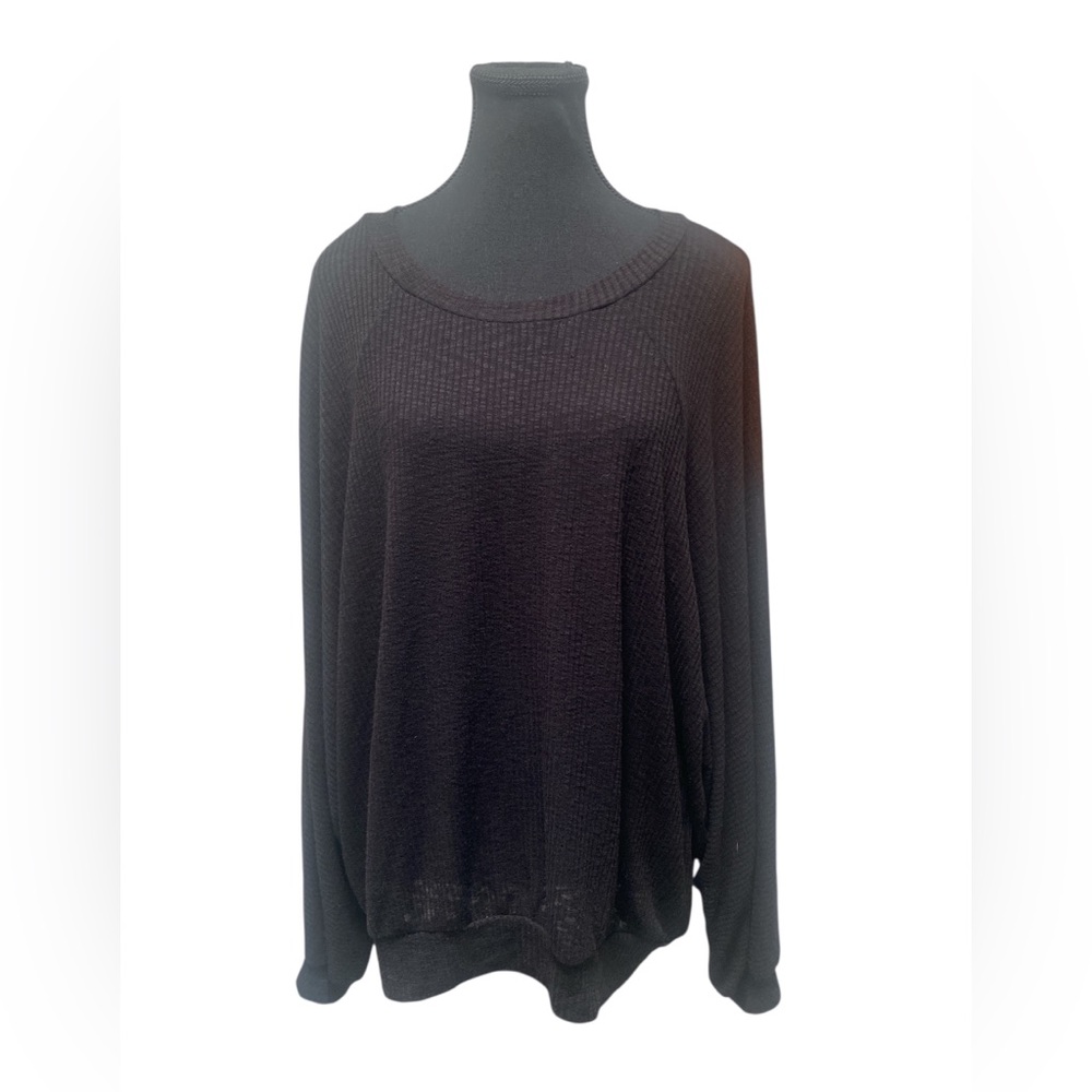 TALULAH Black Ribbed Knit Top GUC M